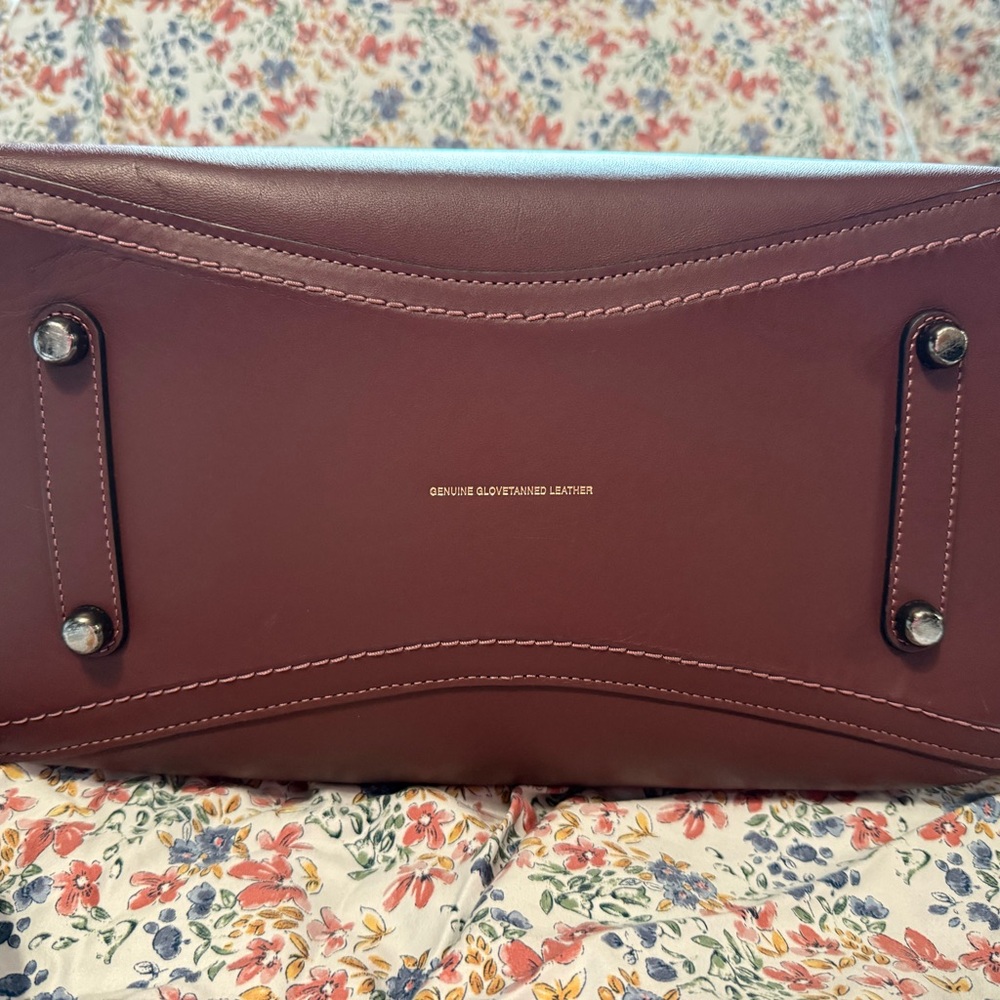 Coach 1941 Rogue Bordeaux Gloved Tanned Leather Tote Shoulder Bag - Picture 6 of 7